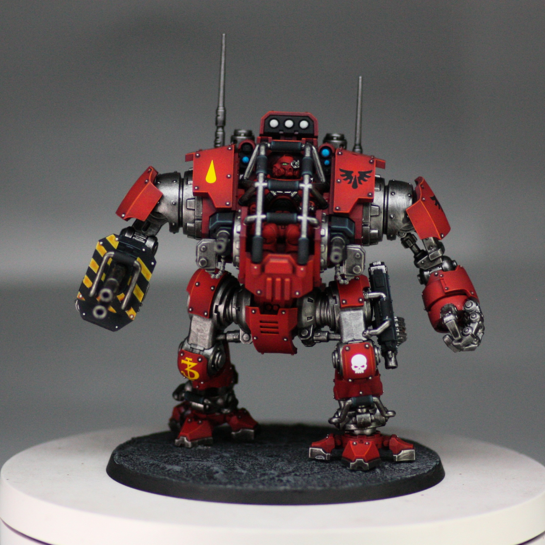 Blood Angels Redemptor Dreadnought with hazard hammer
